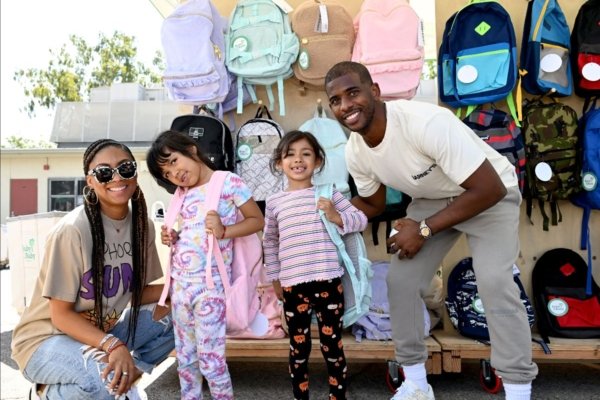Chris and Jada Paul Host Back2School Event with Baby2Baby