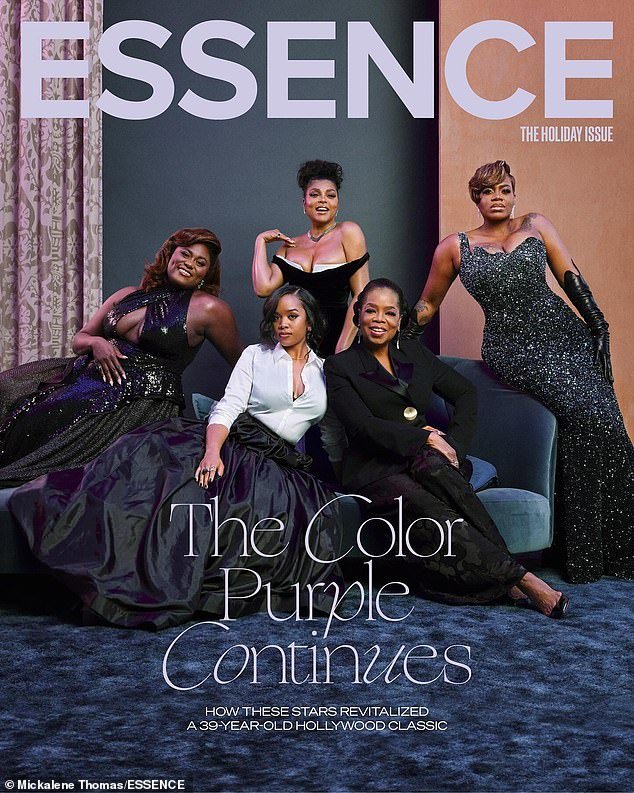 The color purple on the cover of essence