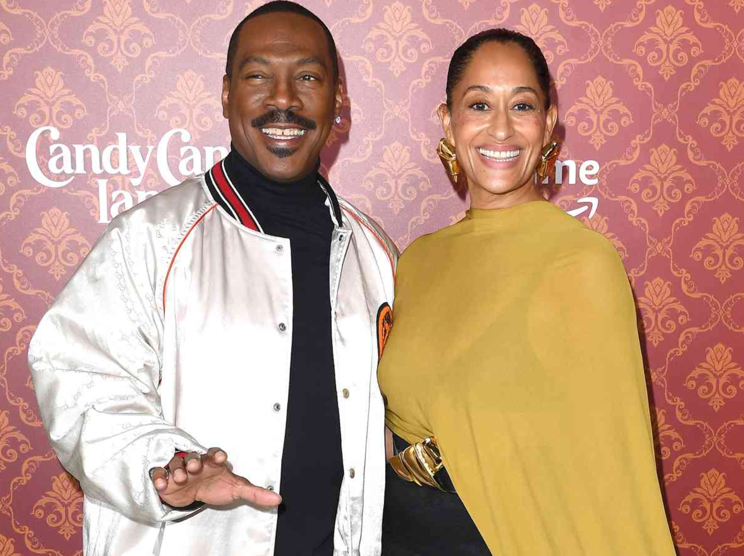 Eddie Murphy and Tracee Ellis Ross at the Candy Cane Lane Premiere